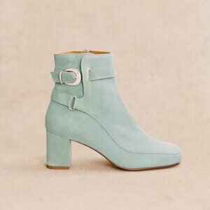 Sezane Sea Green Brooklyn Ankle Boot BNWT